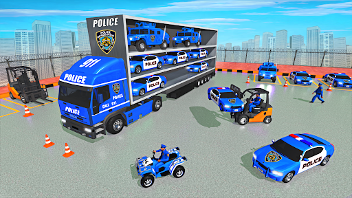 Police Vehicle Cargo Truck Sim - عکس بازی موبایلی اندروید