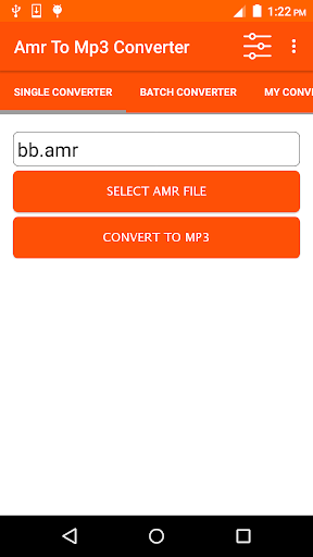 AMR to MP3 Converter - Image screenshot of android app