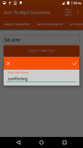 AMR to MP3 Converter - Image screenshot of android app