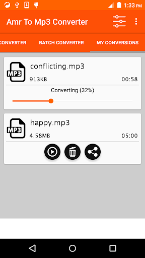 AMR to MP3 Converter - Image screenshot of android app