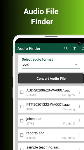Audio Converter - عکس برنامه موبایلی اندروید