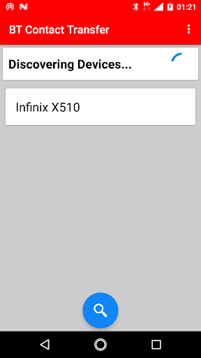 Bluetooth contact transfer app - Image screenshot of android app