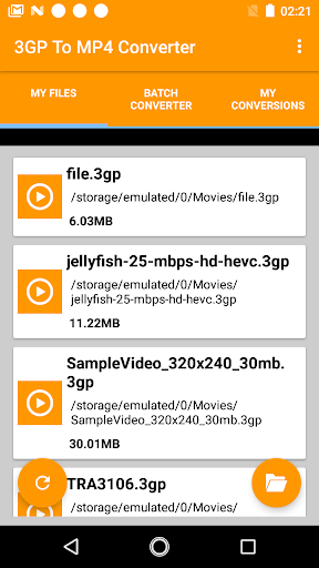 3gp To Mp4 Converter - Image screenshot of android app