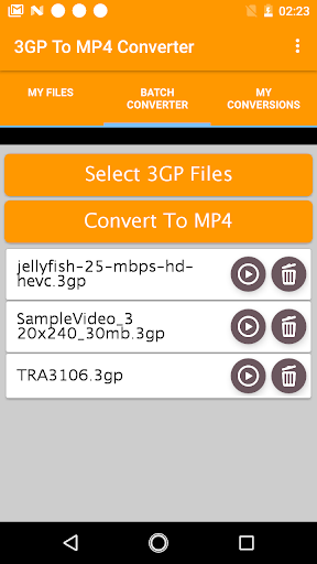 3gp To Mp4 Converter - Image screenshot of android app