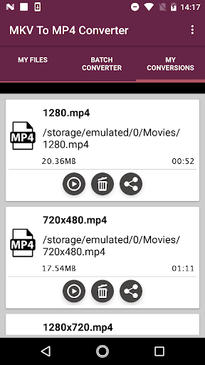 MKV To MP4 Converter - Image screenshot of android app