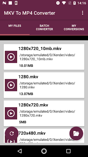 MKV To MP4 Converter - Image screenshot of android app