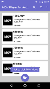 MOV Player For Android - عکس برنامه موبایلی اندروید
