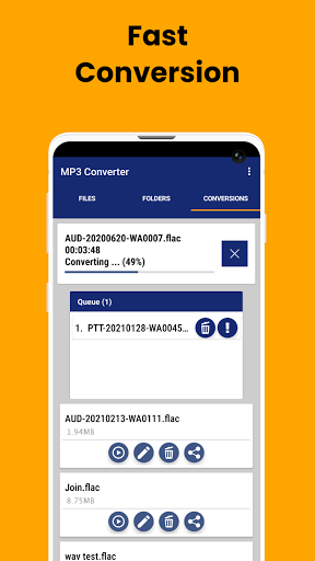 Mp۳ To Wav Converter - عکس برنامه موبایلی اندروید
