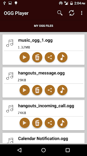 OGG Player - Image screenshot of android app