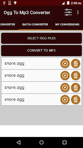 OGG To MP3 Converter - Image screenshot of android app