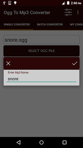 OGG To MP۳ Converter - عکس برنامه موبایلی اندروید