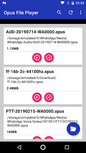 Opus File Player - Image screenshot of android app