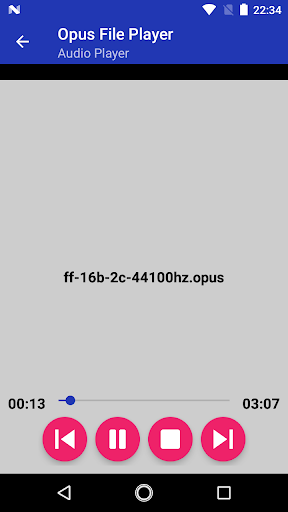 Opus File Player - Image screenshot of android app