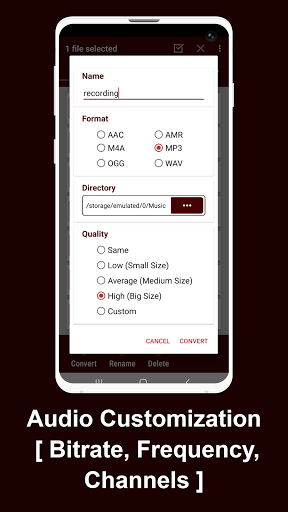 Opus To Mp۳ Converter - عکس برنامه موبایلی اندروید