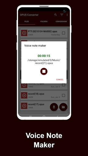 Opus To Mp۳ Converter - عکس برنامه موبایلی اندروید