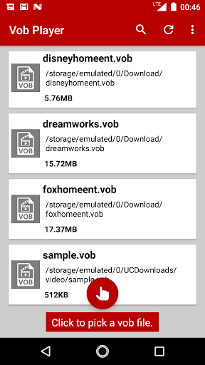 VOB Video Player - Image screenshot of android app