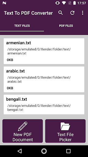 Text To Pdf Converter - Image screenshot of android app