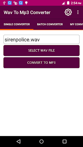 WAV To MP3 Converter - عکس برنامه موبایلی اندروید