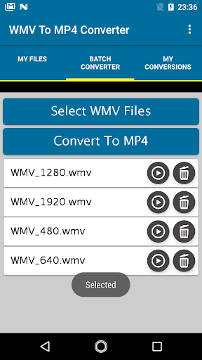 WMV To MP4 Converter - Image screenshot of android app