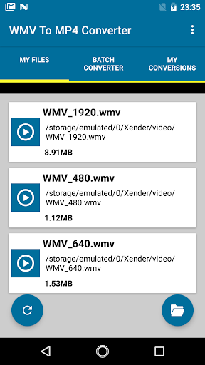 WMV To MP4 Converter - Image screenshot of android app