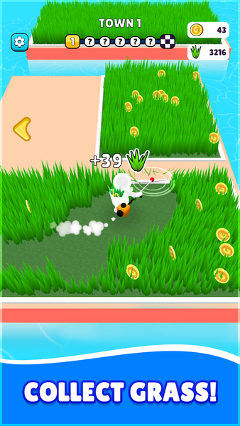 Grass Cut Craft 3D - Gameplay image of android game