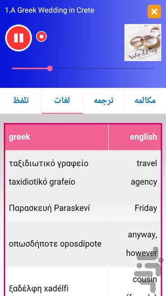 Greek Practical Conversation - Image screenshot of android app