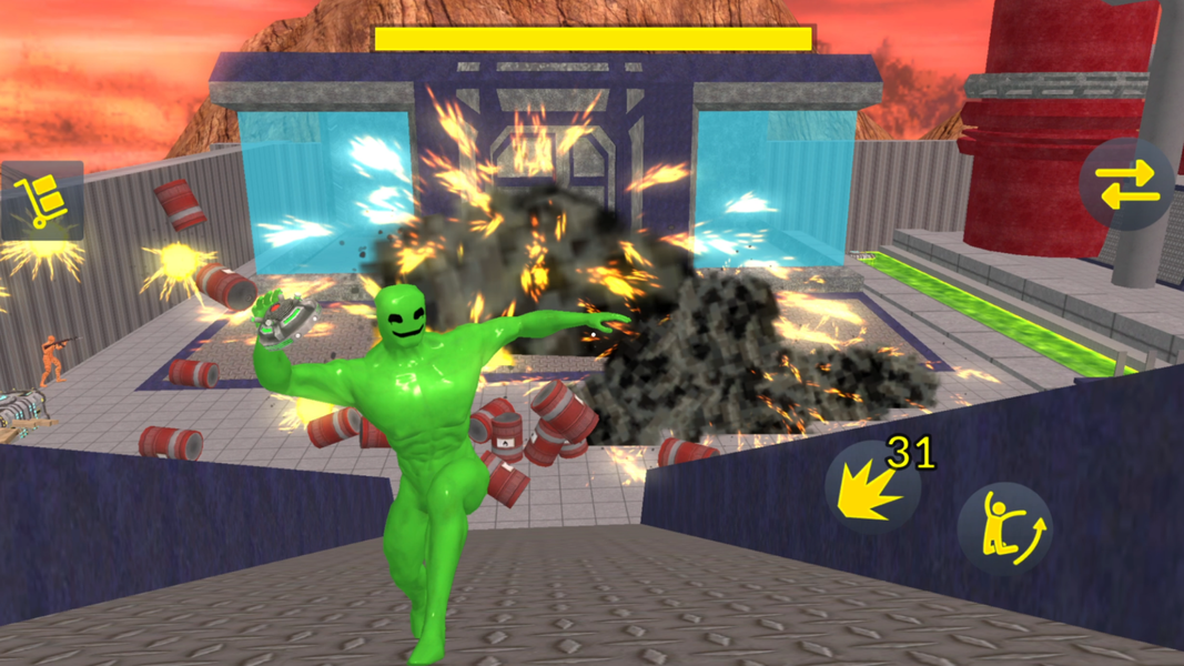 Green Sandbox Ragdoll - عکس بازی موبایلی اندروید