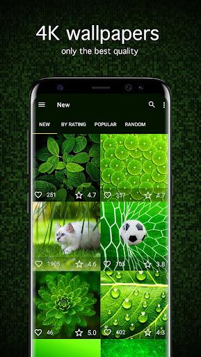 Green Wallpapers 4K - Image screenshot of android app