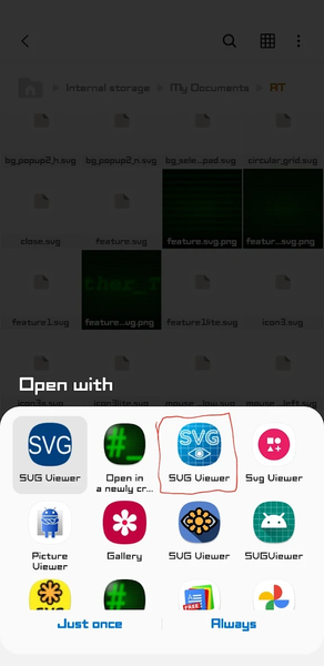 SVG Viewer - عکس برنامه موبایلی اندروید