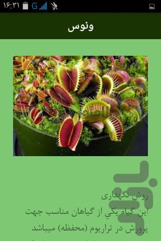 گیاهان گوشتخوار - عکس برنامه موبایلی اندروید