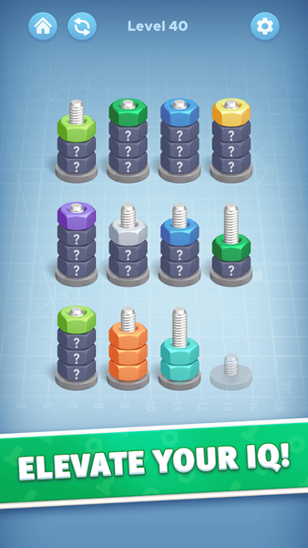 Nut Color Game - Sort Puz ۳D - عکس بازی موبایلی اندروید