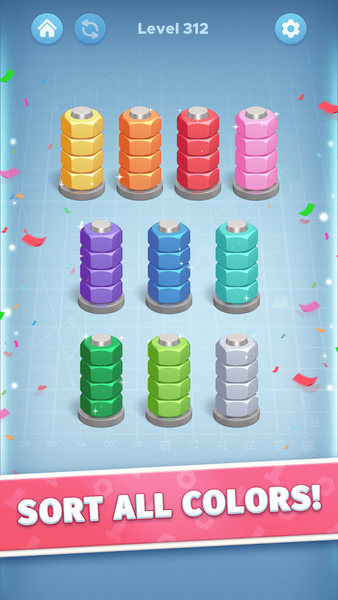 Nut Color Game - Sort Puz ۳D - عکس بازی موبایلی اندروید