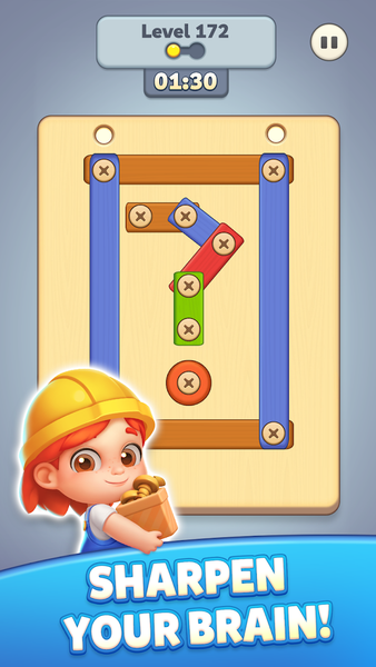 Wood Master: Screw Puzzle - عکس بازی موبایلی اندروید