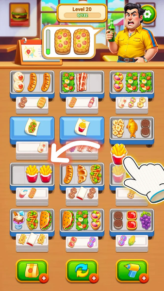 Grill Sort - Food Sort Games - Gameplay image of android game