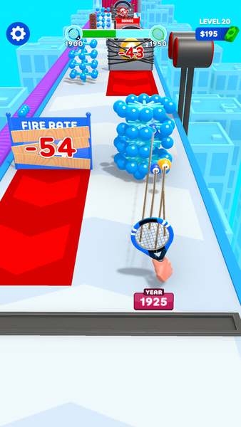 Racket Run - Gameplay image of android game