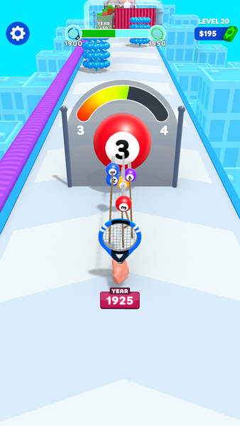 Racket Run - Gameplay image of android game