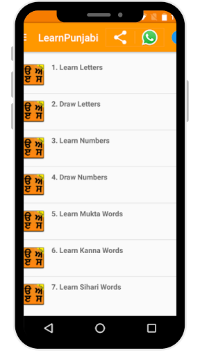 Learn Punjabi - Image screenshot of android app