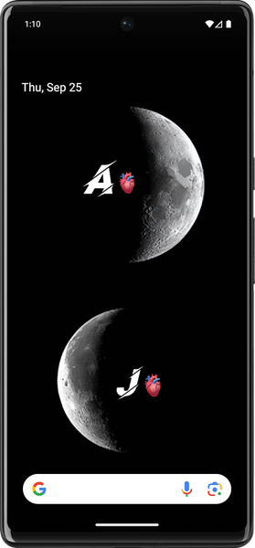 Wallpaper with letters - عکس برنامه موبایلی اندروید