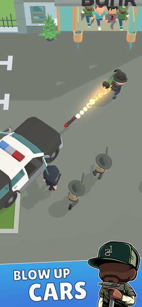 Merge Gangster Heist vs Police - Gameplay image of android game