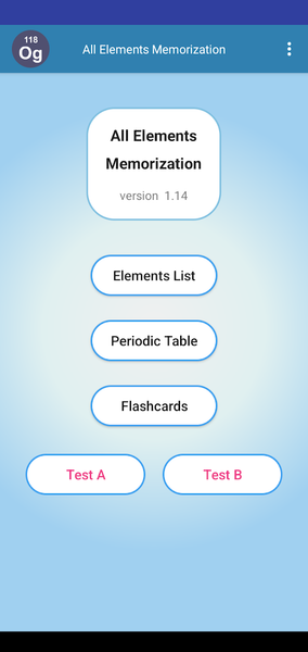 All Elements Memorization - Image screenshot of android app