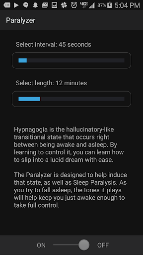 Lucid Dreamer - Image screenshot of android app