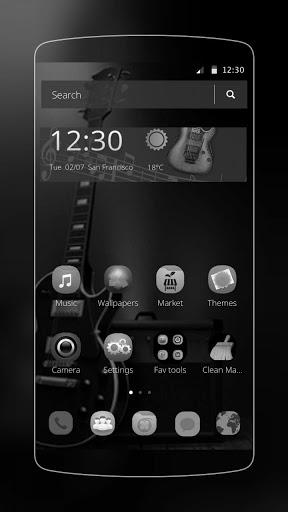 Electric black theme - Image screenshot of android app