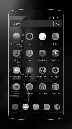 Electric black theme - Image screenshot of android app