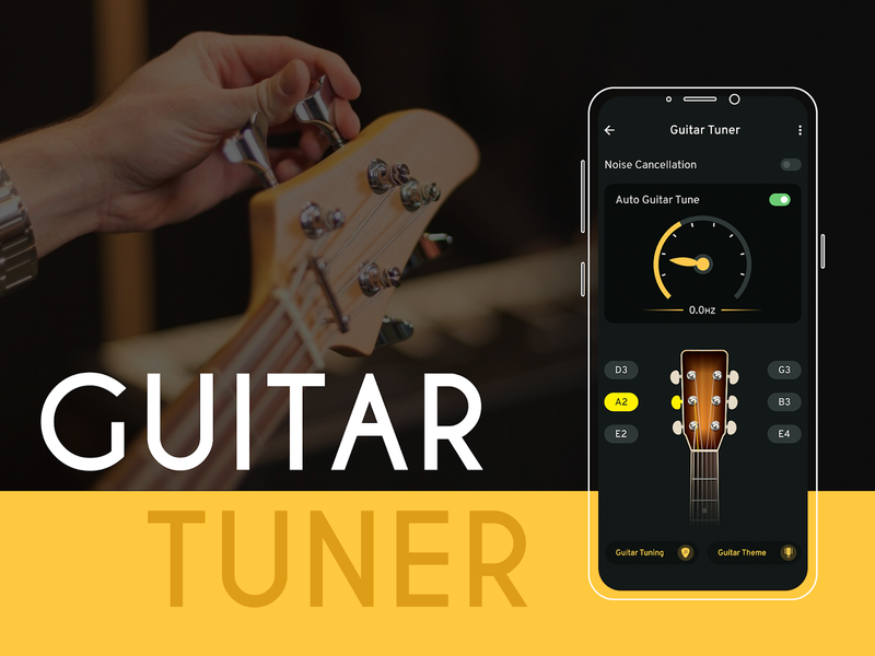 Guitar Tuner - Chords & Tabs - عکس برنامه موبایلی اندروید