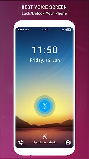 Voice Screen Lock - Unlock - عکس برنامه موبایلی اندروید