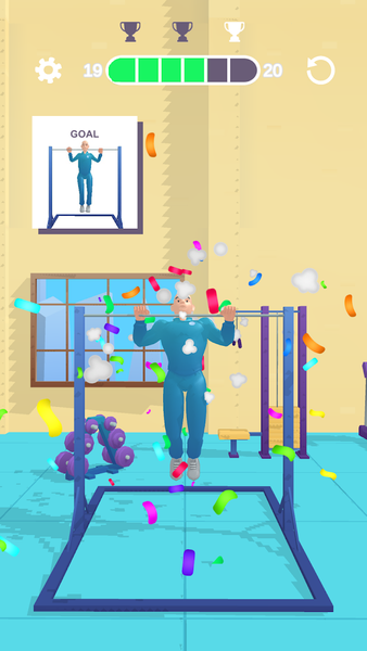 Flex it 3D: Pump those Muscles - Gameplay image of android game