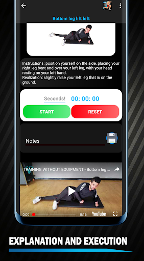 Leg Workout At Home No Equipment : Strong Legs - Image screenshot of android app