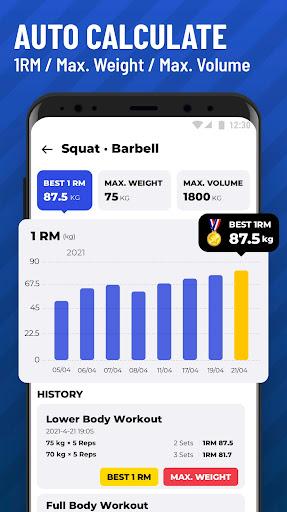 Gym Workout Tracker: Gym Log - عکس برنامه موبایلی اندروید