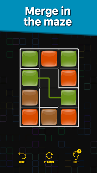 Merge in Maze - Gameplay image of android game