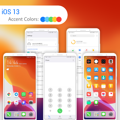 iOS 13 Free EMUI 10/9.X Theme - عکس برنامه موبایلی اندروید